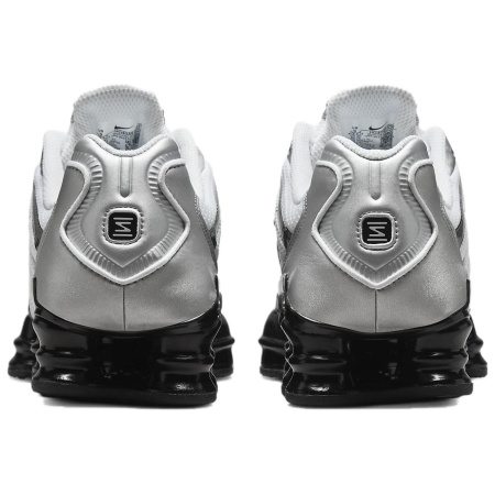 Nike Shox TL Series Противоскользящие Устойчивые к износу Низкие Повседневные Беговые Кроссовки Унисекс Серебряные