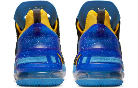 Nike Lebron 18 EP 'Minneapolis Лейкерс' MID Топ Мужские Баскетбольные Кроссовки для Игры Черные Синие Желтые