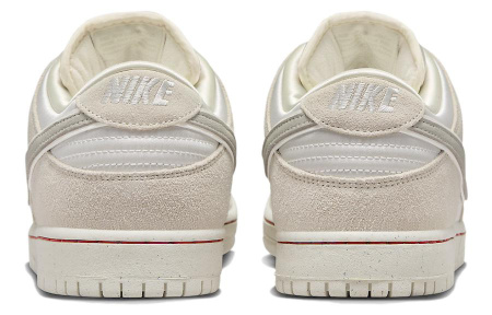 Nike Dunk SB замша низкие скейтбордические кроссовки унисекс белые
