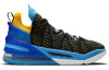 Nike Lebron 18 EP 'Minneapolis Лейкерс' MID Топ Мужские Баскетбольные Кроссовки для Игры Черные Синие Желтые