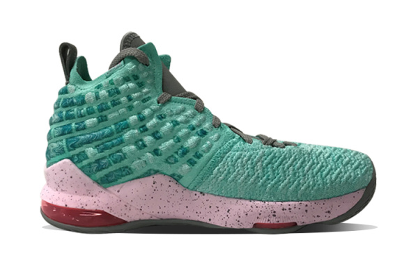 Nike Lebron 17 Устойчивые к истиранию MID Детские Баскетбольные Кроссовки Зеленые