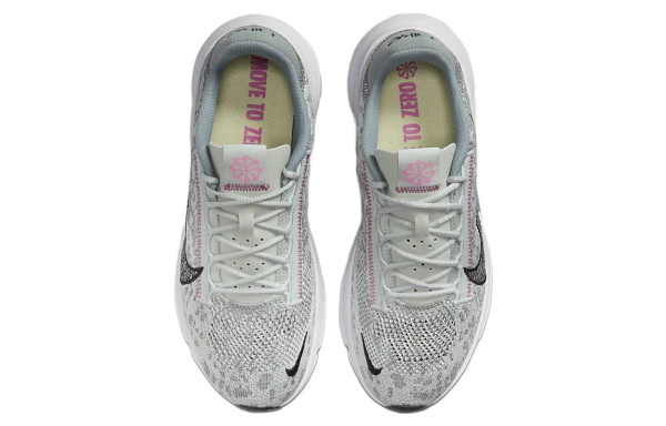 Nike SuperRep Go 3 Next Nature Flyknit Амортизация Противоскользящие Низкие Кроссовки для тренировок Женские Серые
