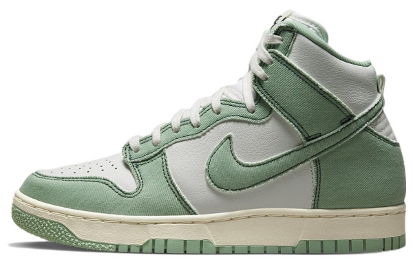 Nike Dunk High 'Зеленый Деним' Высокие Кроссовки для скейтбординга Женские Зеленые