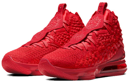 Nike Lebron 17 LeBron EP Красная ковровая носка против скольжения Легкий высокий топ Баскетбольные кроссовки для игры