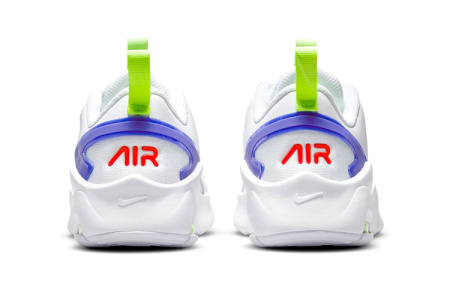 Nike Air Max Bolt Амортизация Устойчивость к истиранию Дышащие Низкие Кеды для Детей Лайфстайл Белый Синий Зеленый