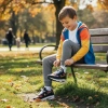 Nike Air Max 90 Кожа Амортизация Поддержка Низкий Верх Детская Беговая Обувь Узор Пэчворк