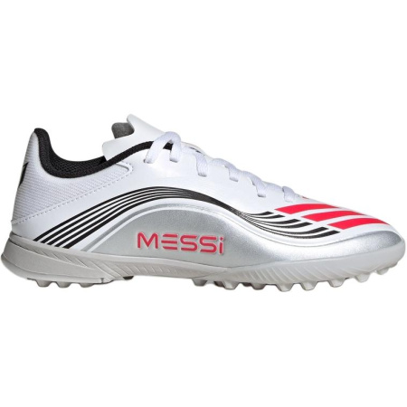 Adidas F50 Устойчивые к истиранию Низкие Детские Футбольные Бутсы Белые Малыш