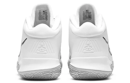 Nike Flytrap 4 EP Комфортные Круглые Палцы MID Баскетбольные Кроссовки Унисекс Белый Черный Азиатская Версия