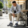 Nike Dunk Low Retro 'Черный' Кожа Устойчивая к истиранию Низкие Кроссовки для скейтбординга Мужские Черно-белые
