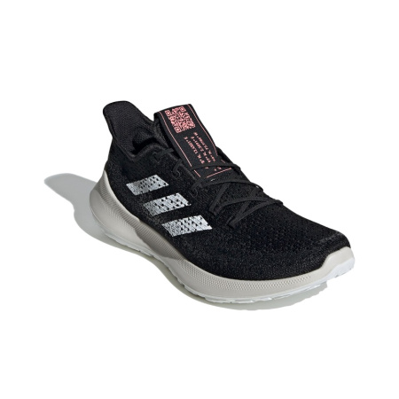Adidas SenseBounce+ Амортизаторы Slip-resistant Низкий Топ Марафон Беговые кроссовки Женские Черный Белый Розовый