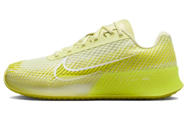 Nike Air ZOOM VAPOR 11 Дышащая Амортизация Низкие Кроссовки для Тениса Унисекс Желтые