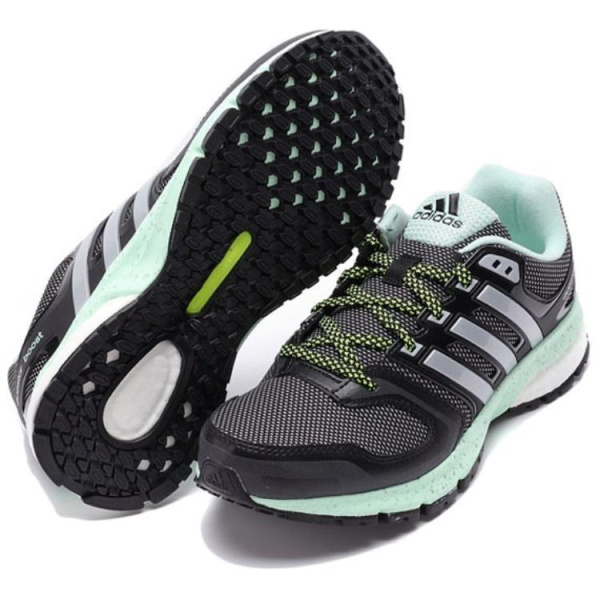Adidas Slip-resistant Abrasion-resistant Low-top Беговые кроссовки Женские Черный Синий