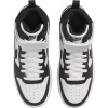 Nike Court Borough 2 Кожа Противоскользящий Устойчивый к истиранию MID Верх Детские Скейтбординг Белый Бургунди