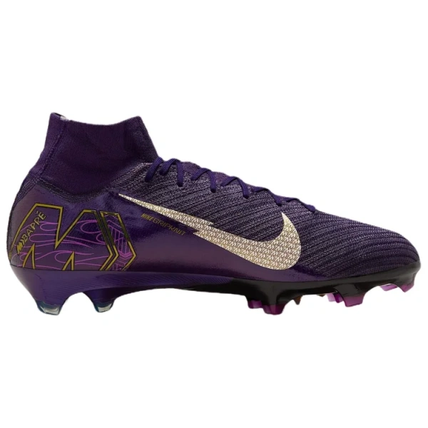 Килиан Мбаппе X Nike Mercurial Superfly 10 Elite FG Твердый Грунт Противоскользящий Устойчивый к Износу