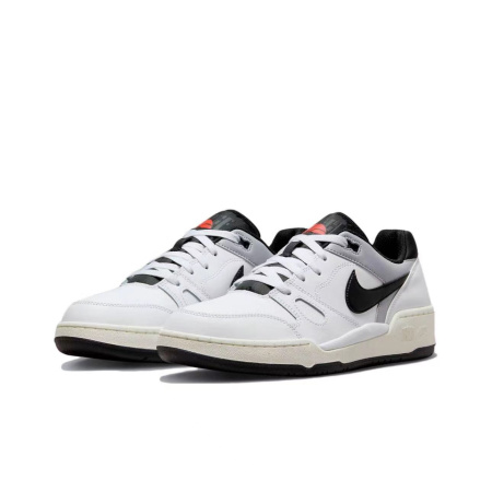 Nike Full Force Low Slip Resistant Abrasion Resistant Низкие Кроссовки для скейтбординга Мужские Белый Черный