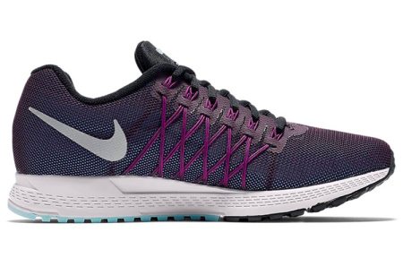 Nike Air Zoom Prestige Shock Absorbers Нижняя юбка Резистентный Низкий Топ Беговые кроссовки Женские Черный Фиолетовый