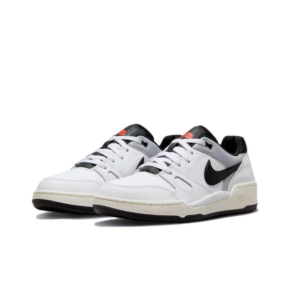 Nike Full Force Low Slip Resistant Abrasion Resistant Низкие Кроссовки для скейтбординга Мужские Белый Черный
