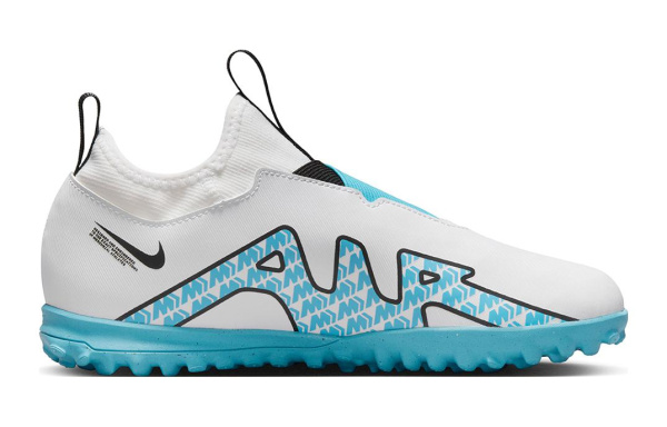 Nike Zoom Vapor 15 Academy Anti KICK Амортизация Низкие Футбольные бутсы Белый Синий Детские