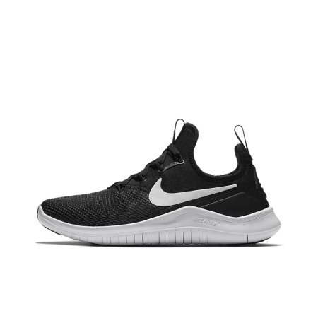 Nike Free TR Нескользящие Легкие Низкие Кроссовки для Тренировок Женские Черно-Белые