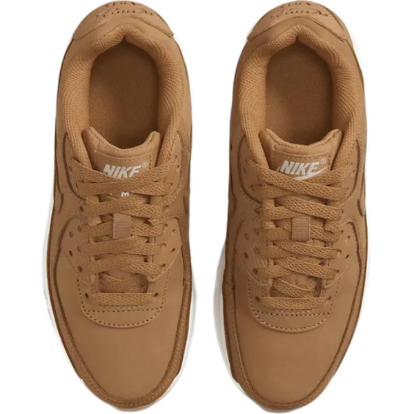 Nike Air Max 90 Удобные устойчивые к истиранию с низкой амортизацией детские повседневные кроссовки коричневые