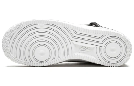 Nike Air Force 1 MID Топ Детские Скейтбординги Черный Белый Унисекс