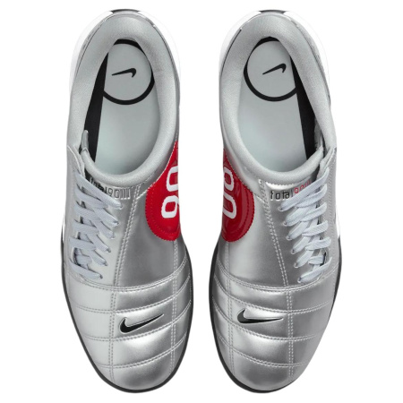Nike Total 90 IIl Противоскользящие футбольные бутсы для женщин серебряные