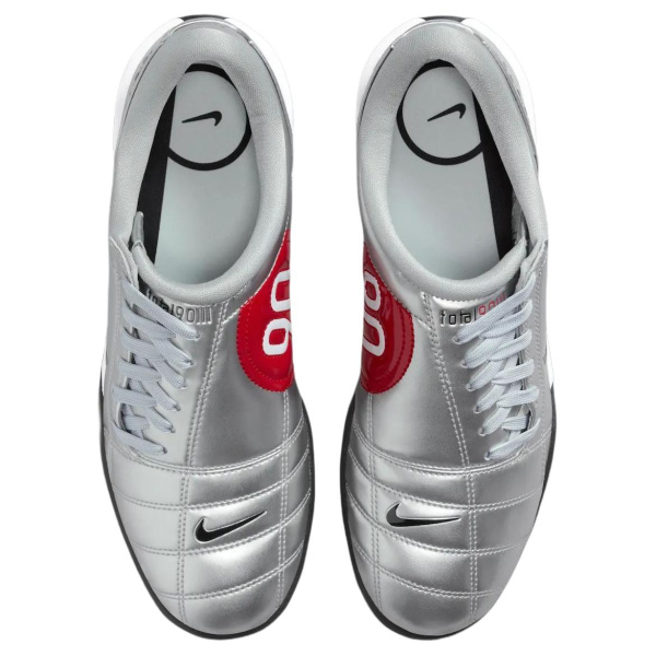 Nike Total 90 IIl Противоскользящие футбольные бутсы для женщин серебряные