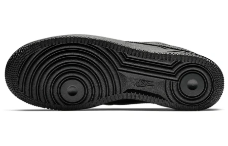 Nike Air Force 1 07 Черный воин Винтаж Устойчивые к истиранию Низкие Кроссовки для скейтбординга Унисекс Черные