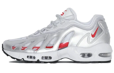 Supreme X Nike Air Max 96 Текстиль Синтетическая кожа Низкий топ Повседневные беговые кроссовки Мужские