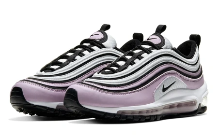 Nike Air Max 97 Vintage Low Top Повседневные Беговые Кроссовки Женские Белый Фиолетовый