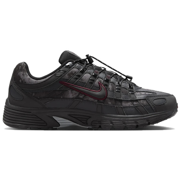 Nike P 6000 противоскользящие устойчивые к истиранию низкие беговые кроссовки женские черные