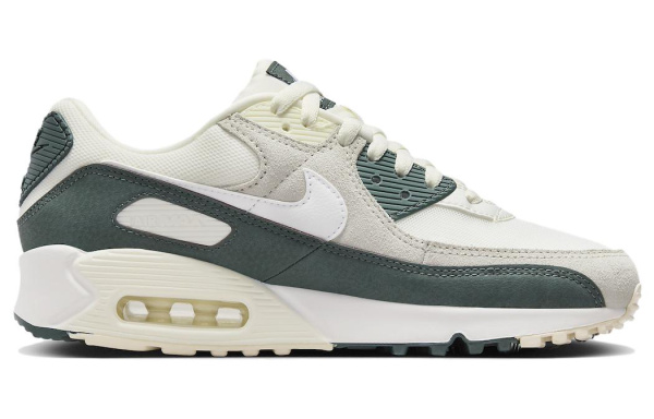 Nike Air Max 90 'Винтажный зеленый' Сетка Кожа Замша Устойчивая к истиранию Низкая повседневная обувь Женская