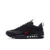 Nike Air Max 97 Сетка Кожа Низкий Верх Воздушная Подушка Марафон Беговые Кроссовки Мужские Черные