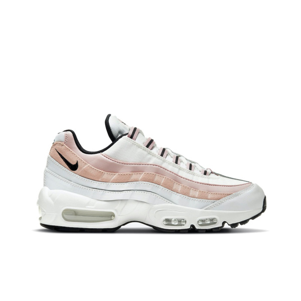 Nike Air Max 95 Текстиль Искусственная кожа Амортизация Дышащий Низкий верх Беговые кроссовки Женские Светло-розовый