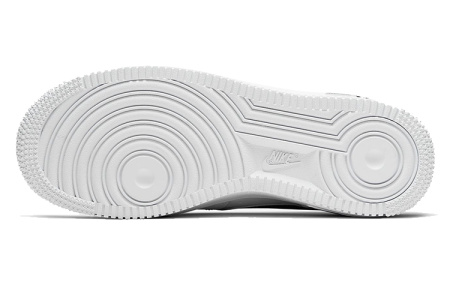 Nike Air Force 1 Кожа Низкие Кеды Детские Скейтбординг Белый Серебряный Подростки