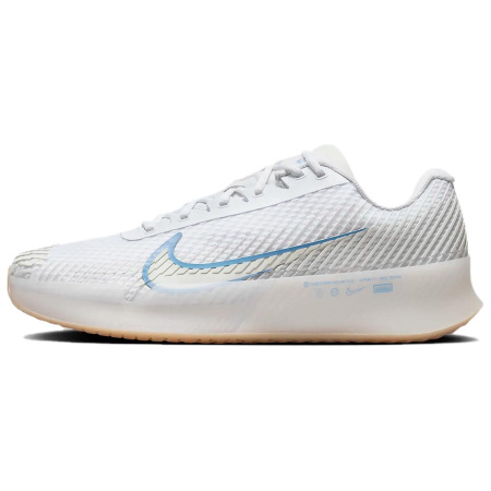 Nike Air ZOOM VAPOR 11 Сетка Удобная Амортизация Износостойкие Низкие Кроссовки для Тениса Мужские Белые и Синие