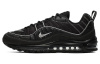 Nike Air Max 98 Low Топ Амортизирующие Повседневные Беговые Кроссовки Мужские Черные Серебряные