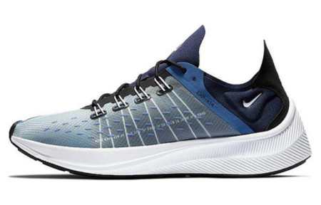 Nike EXP X14 Амортизация Противоскользящие Низкие Беговые Кроссовки Мужские Синие