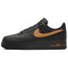 Nike Air Force 1 Кожа Противоскользящие Устойчивые к истиранию Низкие Кроссовки для скейтбординга Мужские Черные