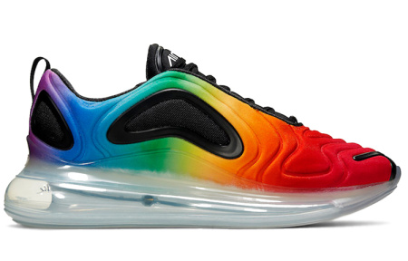 Nike Air MAX 720 Betrue Ткань Радужный Легкий Низкий Топ Повседневная Обувь Унисекс
