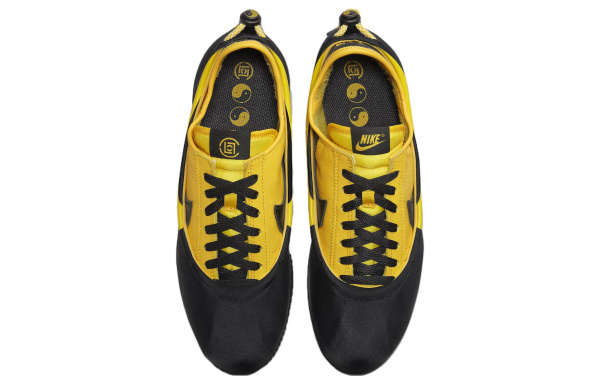CLOT X Nike Cortez Вышивка Низкие Беговые Кроссовки Унисекс Желтые
