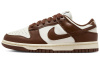 Nike Dunk 'Surfaces In Коричневый и Парус' Шоколадная Кожа Удобная Амортизация Устойчивая к Износу Легкий Низкий Верх