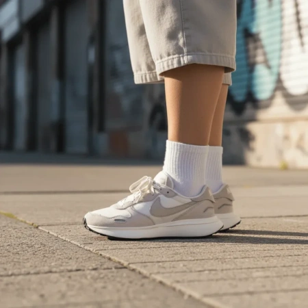 Nike Phoenix Waffle противоскользящая устойчивая к истиранию низкий топ повседневная обувь для женщин белый