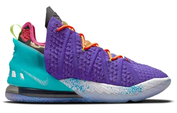Nike Lebron 18 EP 'Психический Фиолетовый' Текстиль Синтетическая Кожа ТПУ (TPU)