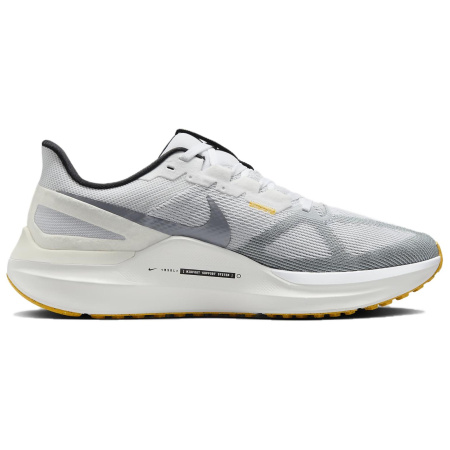 NIKE Zoom Structure 25 Дышащий Low Топ Повседневные кроссовки для бега Мужской Бело-серый