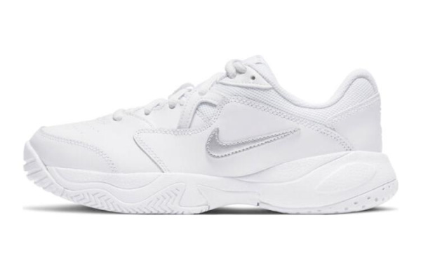 Nike Court Lite 2 Устойчивые к истиранию низкие детские кроссовки для тренировок белые унисекс