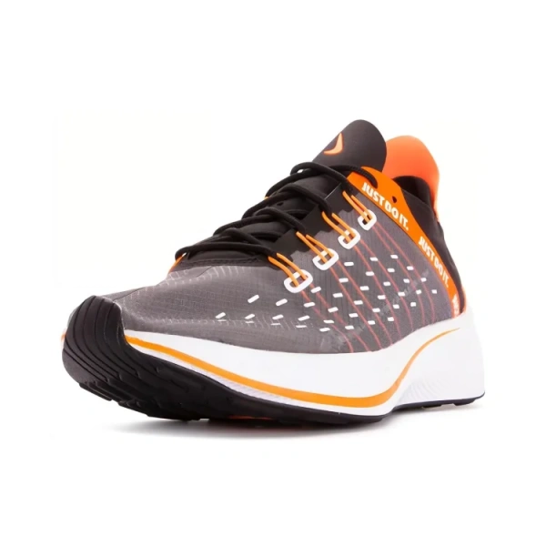 Nike EXP X14 Сетка Anti-Slip Легкий Низкий Топ Марафон Беговые кроссовки Мужские Черный Серый Оранжевый