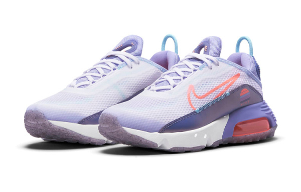 Nike Air Max 2090 SE Low Топ Детская Беговая Обувь Пурпурно-Оранжевая Подростковая