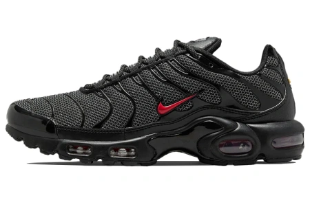 Nike Air Max Plus Спортивный Ретро Стиль Низкие Кроссовки для Бега Мужские Черные Красные