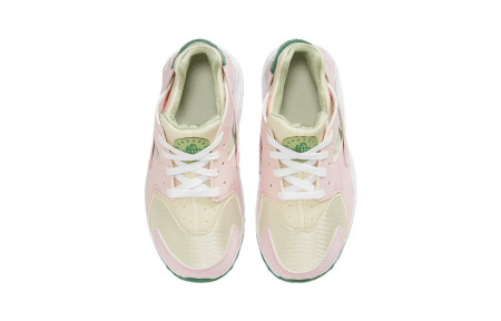 Nike Huarache Run SE Wallace Винтаж Низкие Кроссовки для Беговых Занятий Детские Розовые Зеленые Возраст 3-7 лет